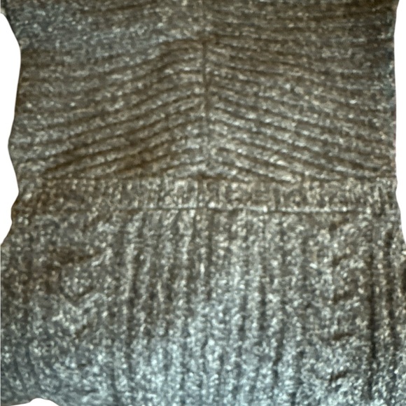 Orb knit sleeveless sweater vest with waist and neck closure cable knit sections - Picture 7 of 7
